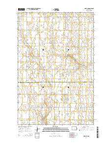 Finley NE North Dakota Current topographic map, 1:24000 scale, 7.5 X 7.5 Minute, Year 2014