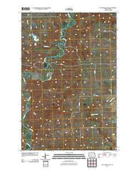 Fish Creek Lake North Dakota Historical topographic map, 1:24000 scale, 7.5 X 7.5 Minute, Year 2011