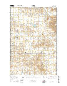 Flasher North Dakota Current topographic map, 1:24000 scale, 7.5 X 7.5 Minute, Year 2014