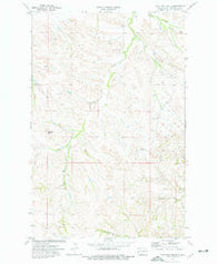 Flat Rock Butte North Dakota Historical topographic map, 1:24000 scale, 7.5 X 7.5 Minute, Year 1974