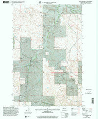 Flat Rock Butte North Dakota Historical topographic map, 1:24000 scale, 7.5 X 7.5 Minute, Year 1997