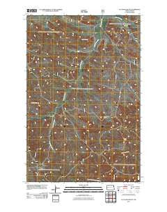 Flat Rock Butte North Dakota Historical topographic map, 1:24000 scale, 7.5 X 7.5 Minute, Year 2011