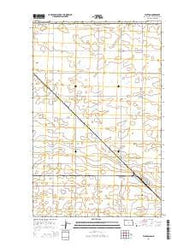 Flaxton North Dakota Current topographic map, 1:24000 scale, 7.5 X 7.5 Minute, Year 2014