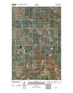 Flora North Dakota Historical topographic map, 1:24000 scale, 7.5 X 7.5 Minute, Year 2011