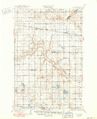 Flora North Dakota Historical topographic map, 1:62500 scale, 15 X 15 Minute, Year 1932