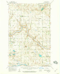 Flora North Dakota Historical topographic map, 1:62500 scale, 15 X 15 Minute, Year 1951