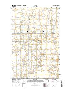 Fonda North Dakota Current topographic map, 1:24000 scale, 7.5 X 7.5 Minute, Year 2014