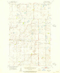 Fonda North Dakota Historical topographic map, 1:24000 scale, 7.5 X 7.5 Minute, Year 1955