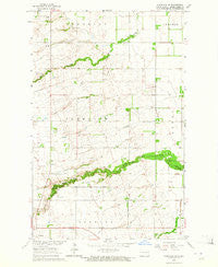 Fordville SE North Dakota Historical topographic map, 1:24000 scale, 7.5 X 7.5 Minute, Year 1963