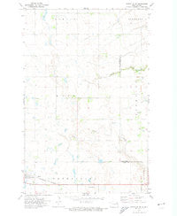 Fordville SW North Dakota Historical topographic map, 1:24000 scale, 7.5 X 7.5 Minute, Year 1971