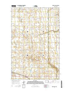 Fordville SW North Dakota Current topographic map, 1:24000 scale, 7.5 X 7.5 Minute, Year 2014