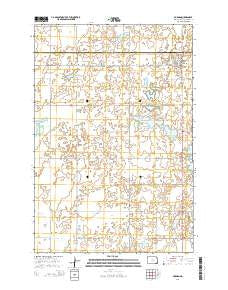 Forman North Dakota Current topographic map, 1:24000 scale, 7.5 X 7.5 Minute, Year 2014