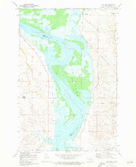 Fort Rice North Dakota Historical topographic map, 1:24000 scale, 7.5 X 7.5 Minute, Year 1971