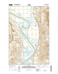 Fort Rice North Dakota Current topographic map, 1:24000 scale, 7.5 X 7.5 Minute, Year 2014