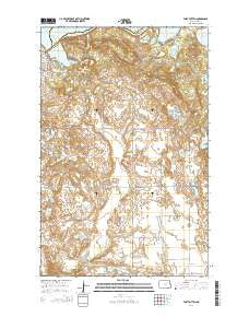 Fort Totten North Dakota Current topographic map, 1:24000 scale, 7.5 X 7.5 Minute, Year 2014