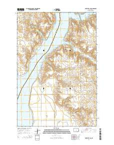 Fort Yates NE North Dakota Current topographic map, 1:24000 scale, 7.5 X 7.5 Minute, Year 2014