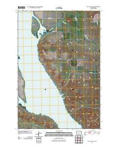 Fort Yates SE North Dakota Historical topographic map, 1:24000 scale, 7.5 X 7.5 Minute, Year 2011