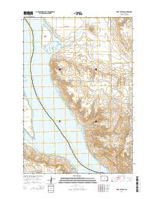 Fort Yates SE North Dakota Current topographic map, 1:24000 scale, 7.5 X 7.5 Minute, Year 2014