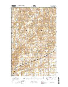 Fortuna North Dakota Current topographic map, 1:24000 scale, 7.5 X 7.5 Minute, Year 2014