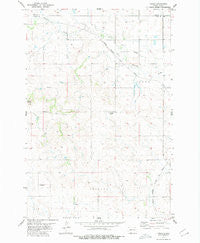 Freda North Dakota Historical topographic map, 1:24000 scale, 7.5 X 7.5 Minute, Year 1980