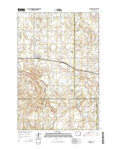 Fredonia North Dakota Current topographic map, 1:24000 scale, 7.5 X 7.5 Minute, Year 2014