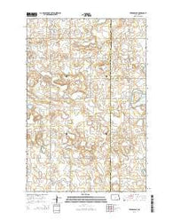 Fredonia NE North Dakota Current topographic map, 1:24000 scale, 7.5 X 7.5 Minute, Year 2014