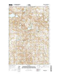 Fredonia NW North Dakota Current topographic map, 1:24000 scale, 7.5 X 7.5 Minute, Year 2014
