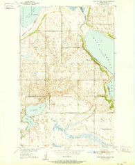Free Peoples Lake North Dakota Historical topographic map, 1:24000 scale, 7.5 X 7.5 Minute, Year 1951