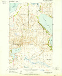 Free Peoples Lake North Dakota Historical topographic map, 1:24000 scale, 7.5 X 7.5 Minute, Year 1951