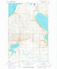 Free Peoples Lake North Dakota Historical topographic map, 1:24000 scale, 7.5 X 7.5 Minute, Year 1951