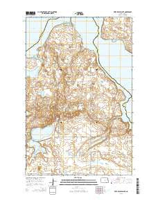 Free Peoples Lake North Dakota Current topographic map, 1:24000 scale, 7.5 X 7.5 Minute, Year 2014