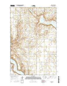 Fried North Dakota Current topographic map, 1:24000 scale, 7.5 X 7.5 Minute, Year 2014