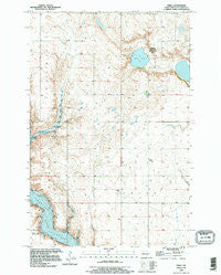 Fried North Dakota Historical topographic map, 1:24000 scale, 7.5 X 7.5 Minute, Year 1990