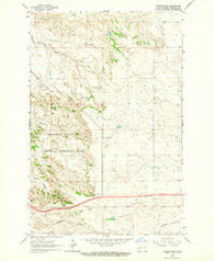 Fryburg NE North Dakota Historical topographic map, 1:24000 scale, 7.5 X 7.5 Minute, Year 1962