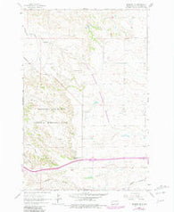 Fryburg NE North Dakota Historical topographic map, 1:24000 scale, 7.5 X 7.5 Minute, Year 1962
