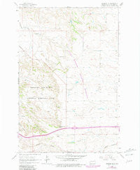 Fryburg NE North Dakota Historical topographic map, 1:24000 scale, 7.5 X 7.5 Minute, Year 1962