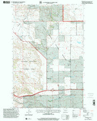 Fryburg NE North Dakota Historical topographic map, 1:24000 scale, 7.5 X 7.5 Minute, Year 1997
