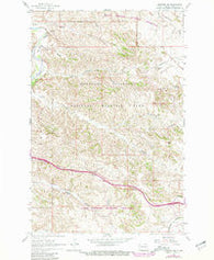 Fryburg NW North Dakota Historical topographic map, 1:24000 scale, 7.5 X 7.5 Minute, Year 1962
