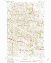 Fryburg NW North Dakota Historical topographic map, 1:24000 scale, 7.5 X 7.5 Minute, Year 1962