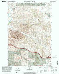Fryburg NW North Dakota Historical topographic map, 1:24000 scale, 7.5 X 7.5 Minute, Year 1997