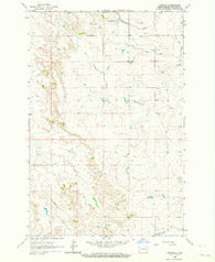 Fryburg North Dakota Historical topographic map, 1:24000 scale, 7.5 X 7.5 Minute, Year 1962
