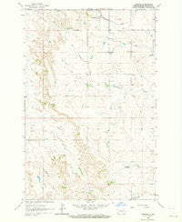 Fryburg North Dakota Historical topographic map, 1:24000 scale, 7.5 X 7.5 Minute, Year 1962