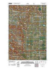 Fryburg NE North Dakota Historical topographic map, 1:24000 scale, 7.5 X 7.5 Minute, Year 2011