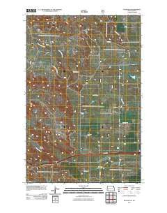 Fryburg NE North Dakota Historical topographic map, 1:24000 scale, 7.5 X 7.5 Minute, Year 2011
