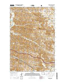Fryburg NW North Dakota Current topographic map, 1:24000 scale, 7.5 X 7.5 Minute, Year 2014