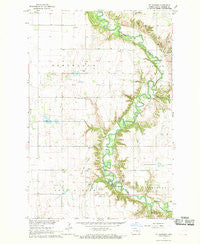 Ft. Ransom North Dakota Historical topographic map, 1:24000 scale, 7.5 X 7.5 Minute, Year 1967