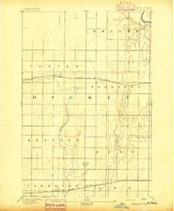 Fullerton North Dakota Historical topographic map, 1:62500 scale, 15 X 15 Minute, Year 1894