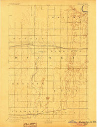 Fullerton North Dakota Historical topographic map, 1:62500 scale, 15 X 15 Minute, Year 1894