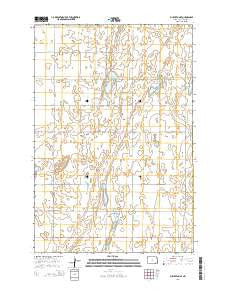 Fullerton SE North Dakota Current topographic map, 1:24000 scale, 7.5 X 7.5 Minute, Year 2014
