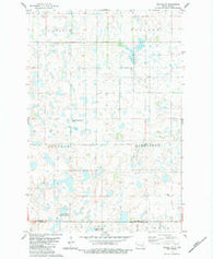 Gackle NE North Dakota Historical topographic map, 1:24000 scale, 7.5 X 7.5 Minute, Year 1983